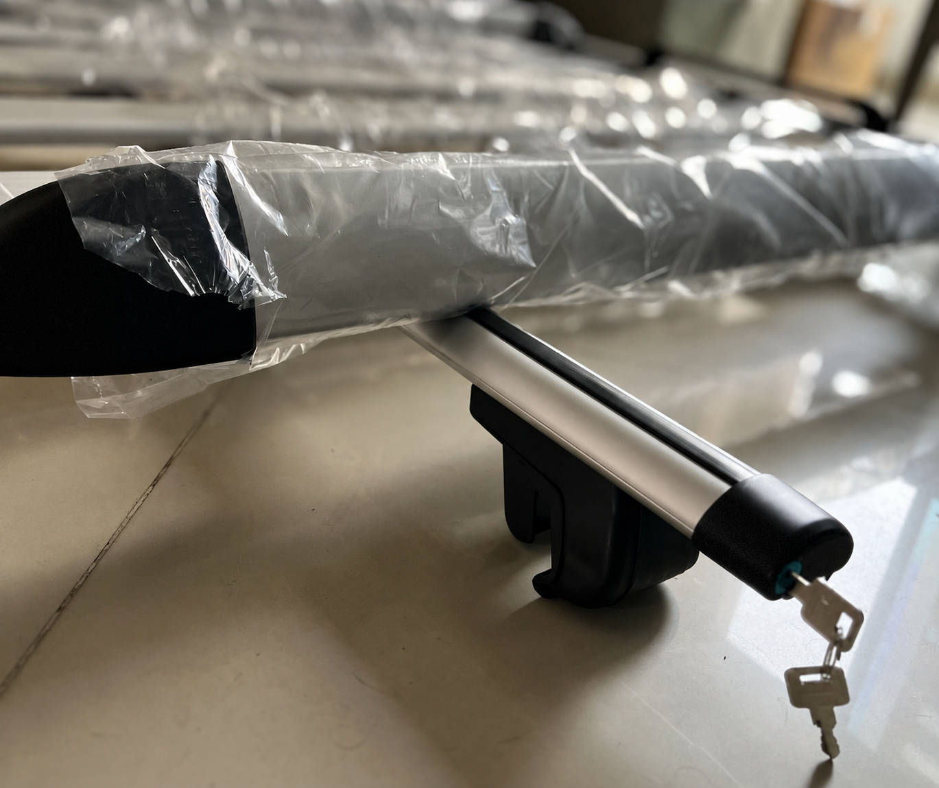 Portaequipaje Sencillo con barras de llave