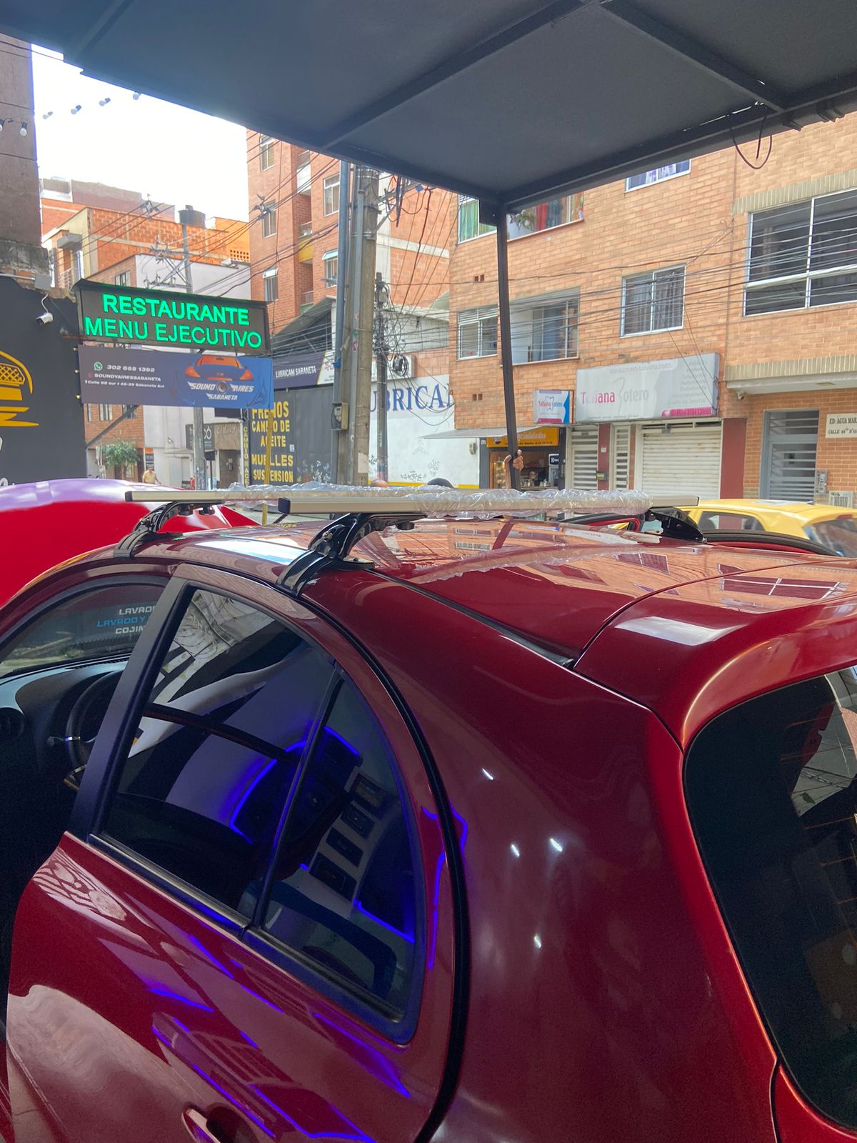 Barras en aluminio para carro
